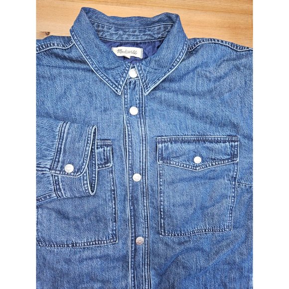 Madewell Womens Quilted Liner Jean Denim Jacket 2XL - Picture 3 of 6